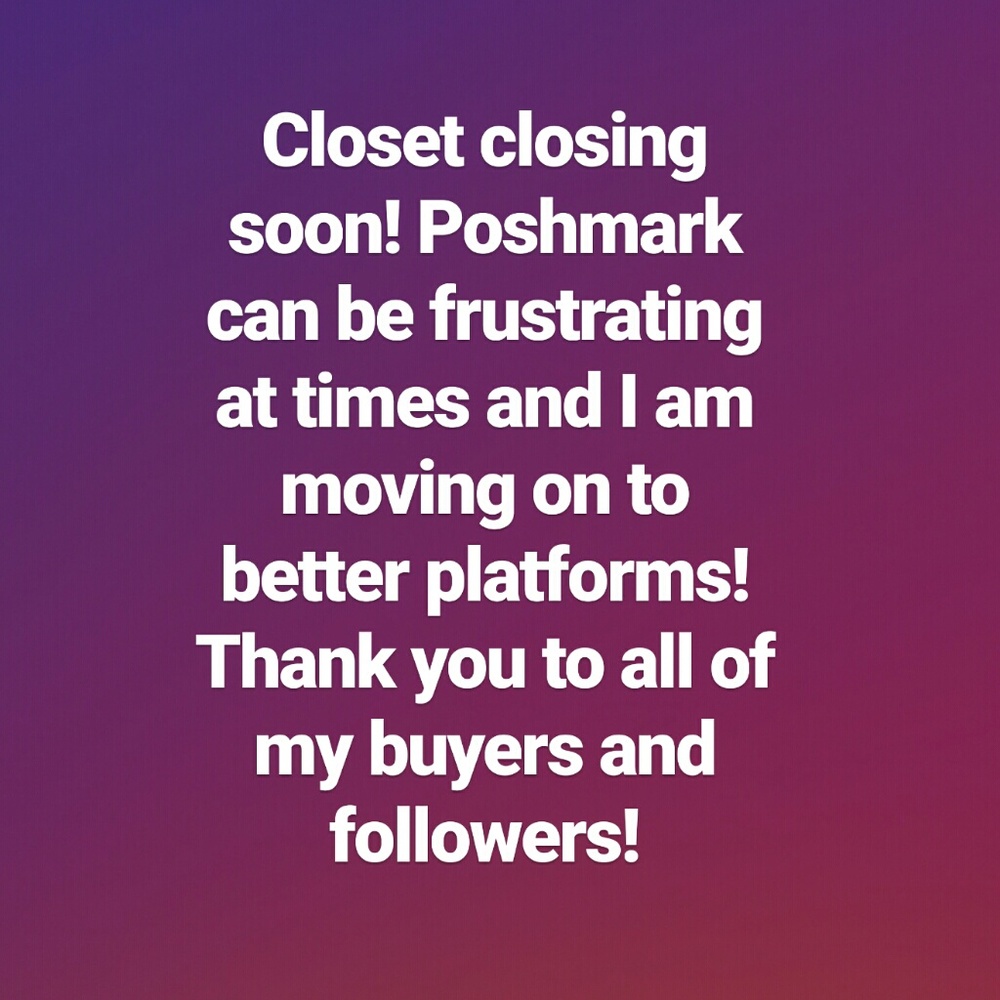 Closet Closing Soon!!!